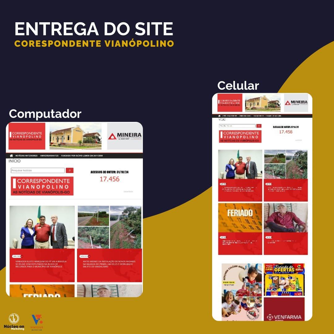 Correspondente Vianopolino depois do meu trabalho